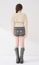 モデル：165cm（着用サイズ：FREE　着用カラー：IVO）