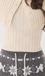 モデル：165cm（着用サイズ：FREE　着用カラー：IVO）