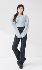 モデル：165cm（着用サイズ：FREE　着用カラー：SAX）