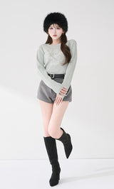 モデル：165cm（着用サイズ：FREE　着用カラー：GRY）