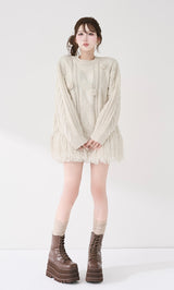 モデル：165cm（着用サイズ：FREE　着用カラー：WHT）