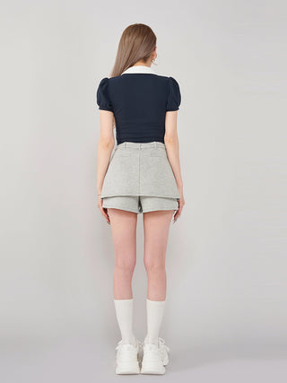 モデル：165cm（着用サイズ：S　着用カラー：GRY）