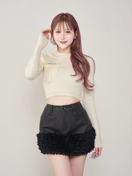 Flap Pocket Knit Top