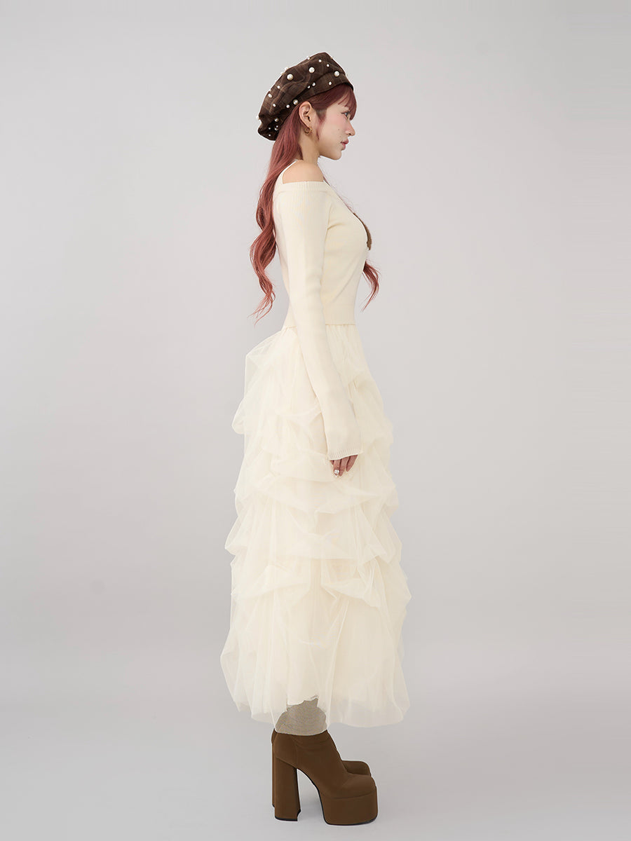 モデル：165cm（着用サイズ：FREE　着用カラー：IVO）