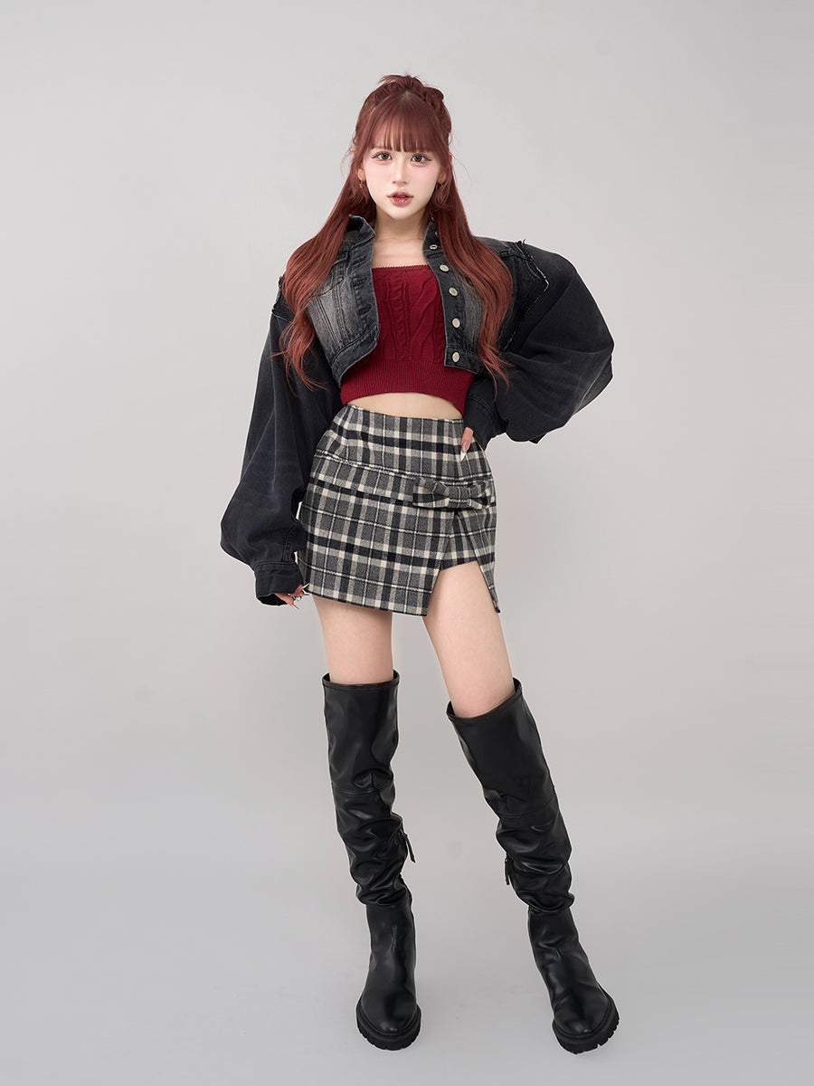 モデル：165cm（着用サイズ：FREE　着用カラー：BRD）