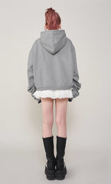 モデル：165cm（着用サイズ：FREE　着用カラー：GRY）