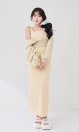 モデル：165cm（着用サイズ：FREE　着用カラー：YEL）