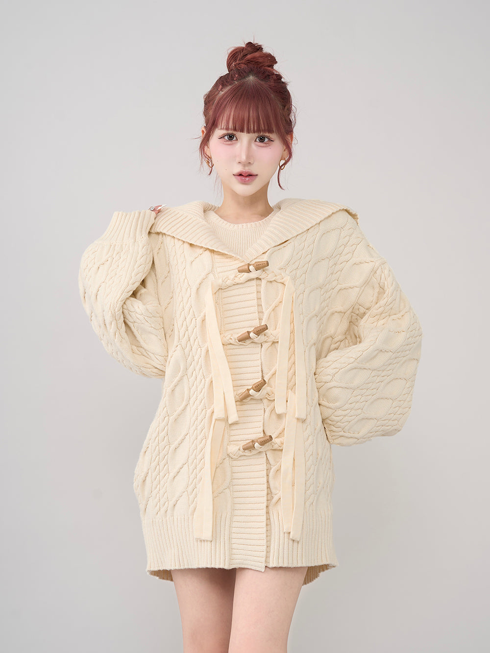 モデル：165cm（着用サイズ：FREE　着用カラー：IVO）