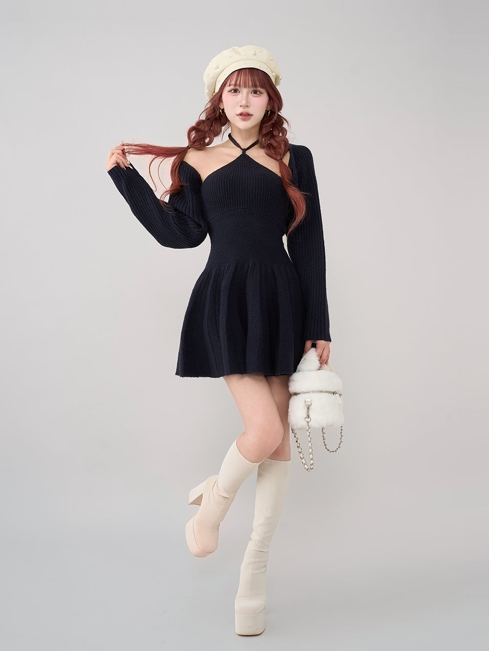 モデル：165cm（着用サイズ：FREE　着用カラー：NVY）