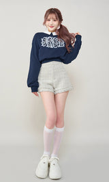 モデル：165cm（着用サイズ：S　着用カラー：WHT）