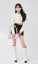 モデル：165cm（着用サイズ：FREE　着用カラー：BLK）