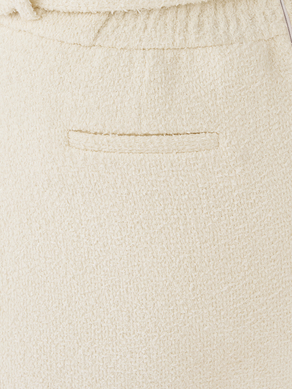 シェイプラインベルトツイードミニスカート