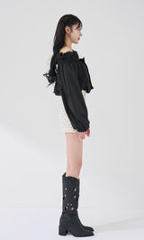 モデル：165cm（着用サイズ：FREE　着用カラー：WHT）