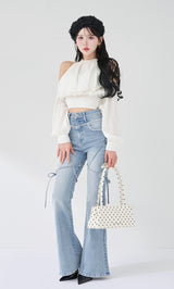 モデル：165cm（着用サイズ：FREE　着用カラー：WHT）