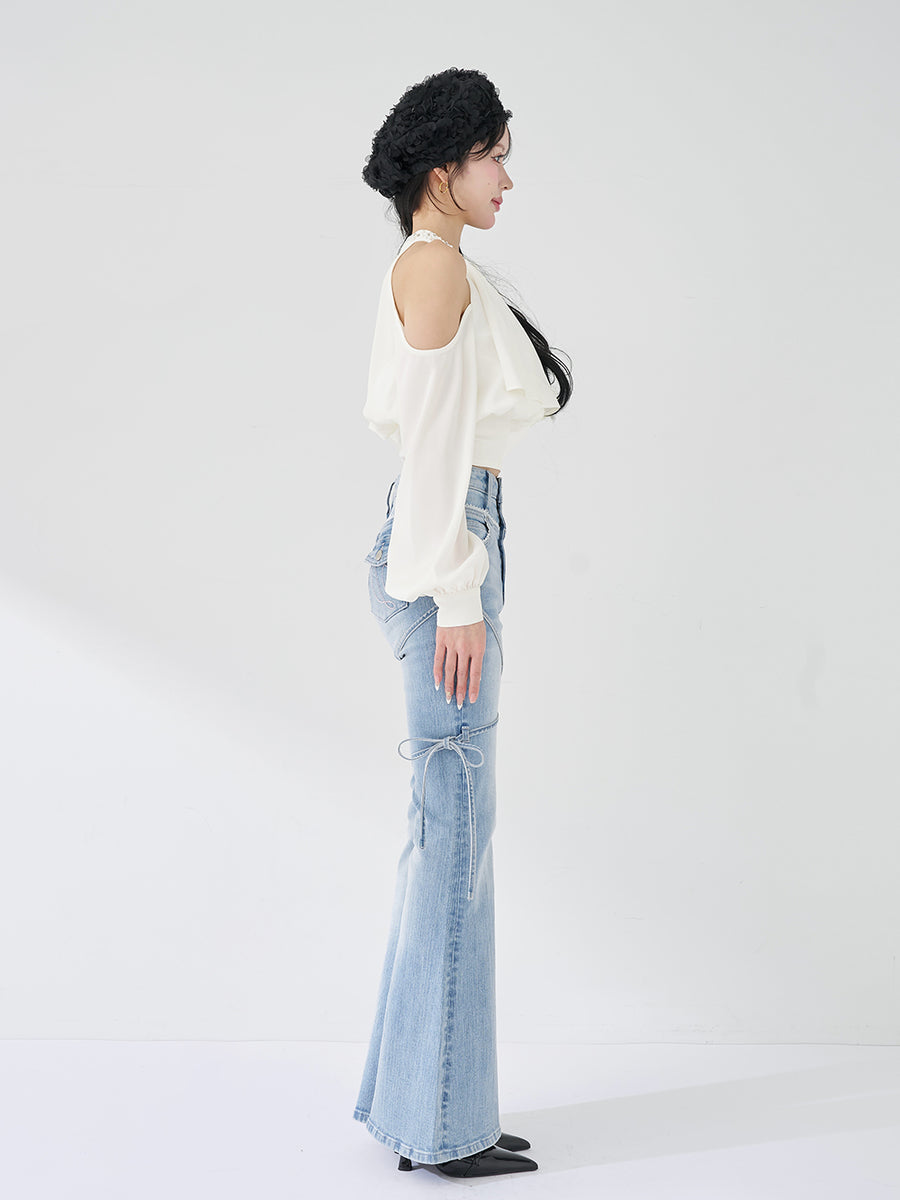 モデル：165cm（着用サイズ：FREE　着用カラー：WHT）