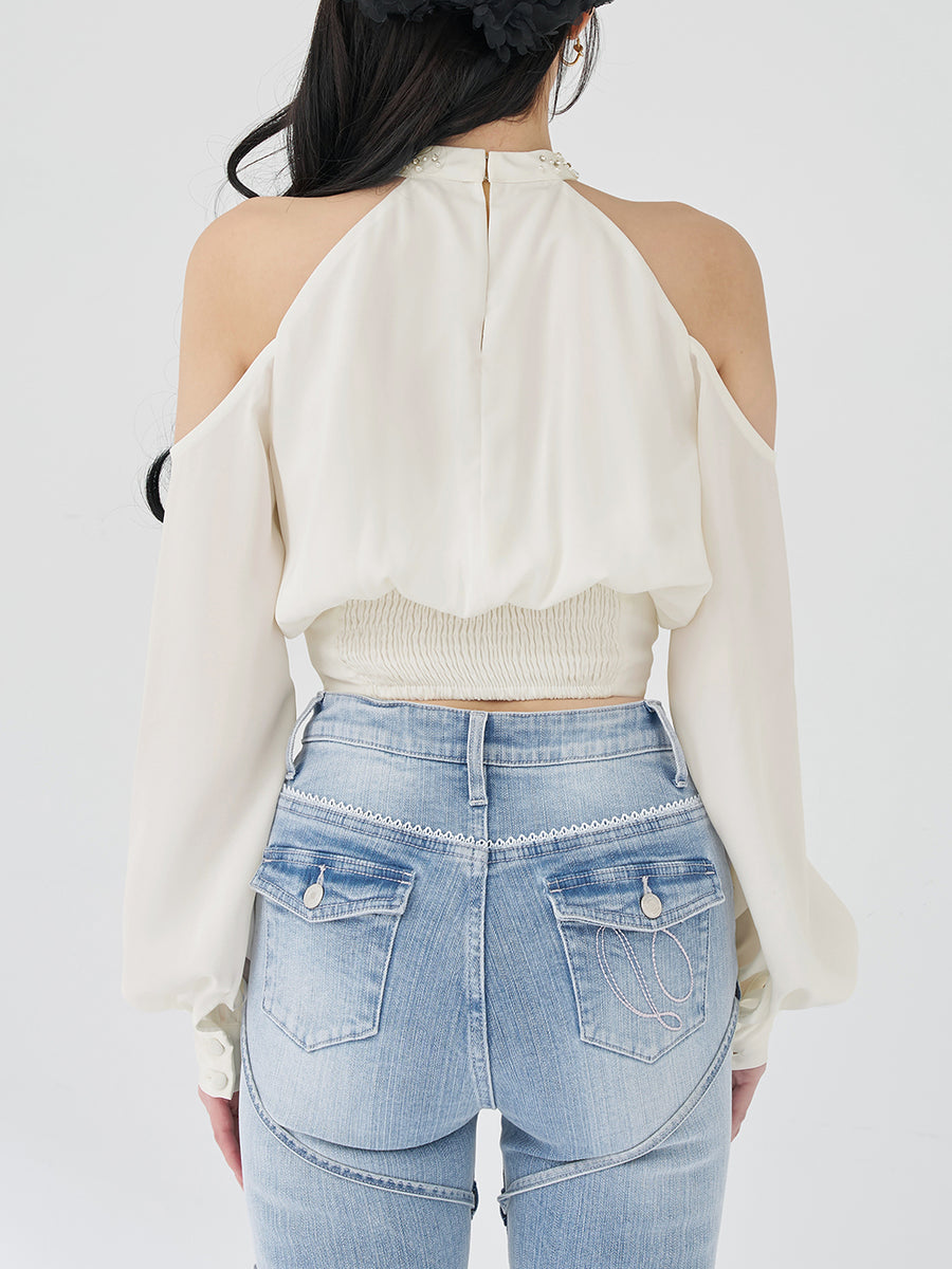 モデル：165cm（着用サイズ：FREE　着用カラー：WHT）