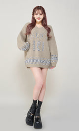 モデル：165cm（着用サイズ：FREE　着用カラー：GRY）