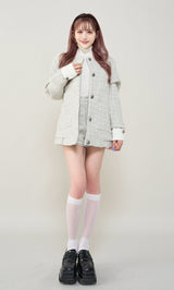 モデル：165cm（着用サイズ：FREE　着用カラー：WHT）