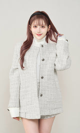 モデル：165cm（着用サイズ：FREE　着用カラー：WHT）