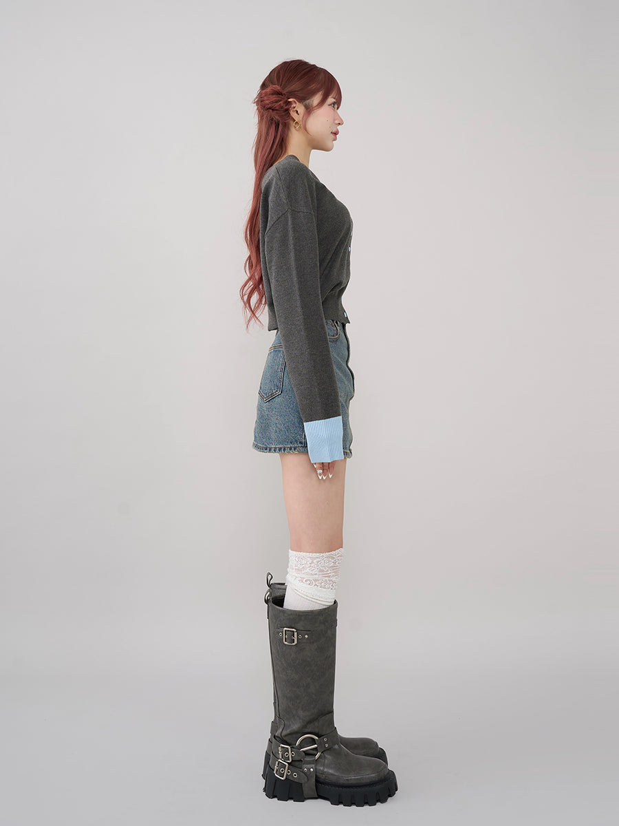 モデル：165cm（着用サイズ：FREE　着用カラー：C-GRY）