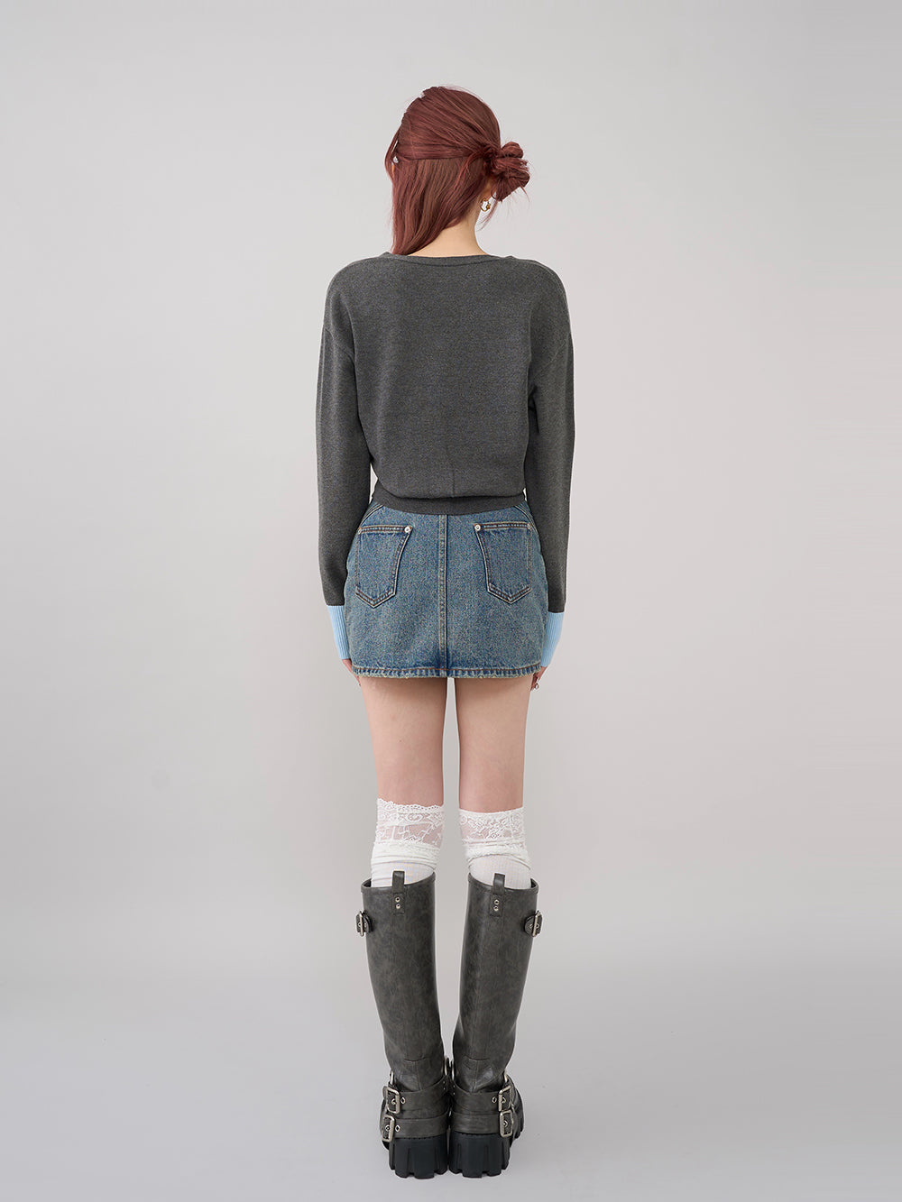 モデル：165cm（着用サイズ：FREE　着用カラー：C-GRY）