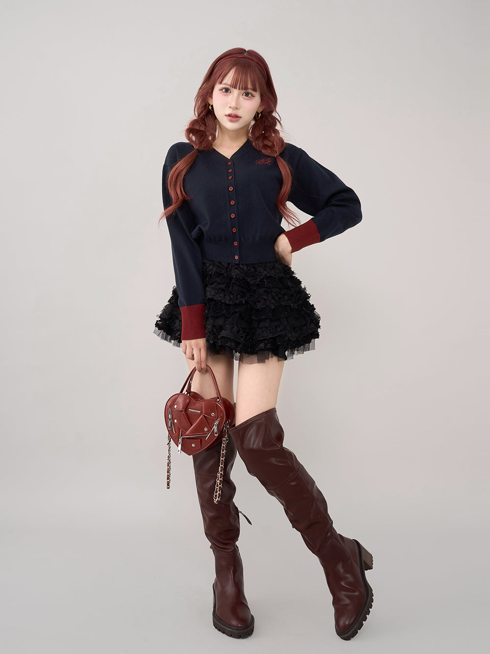 モデル：165cm（着用サイズ：FREE　着用カラー：NVY）