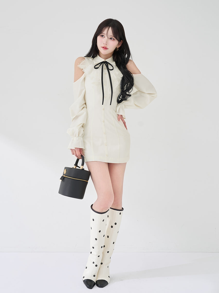 モデル：165cm（着用サイズ：FREE　着用カラー：WHT）