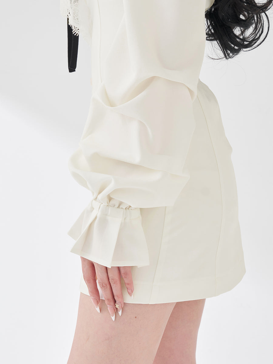 モデル：165cm（着用サイズ：FREE　着用カラー：WHT）
