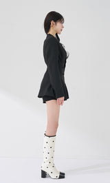 モデル：165cm（着用サイズ：FREE　着用カラー：BLK）