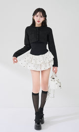 モデル：165cm（着用サイズ：FREE　着用カラー：BLK）