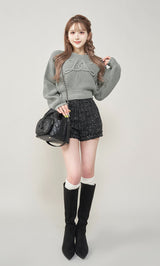 モデル：165cm（着用サイズ：FREE　着用カラー：GRY）