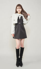 モデル：165cm（着用サイズ：FREE　着用カラー：WHT）