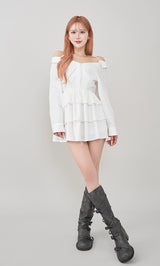 モデル：165cm（着用サイズ：FREE　着用カラー：WHT）