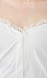 モデル：165cm（着用サイズ：FREE　着用カラー：WHT）