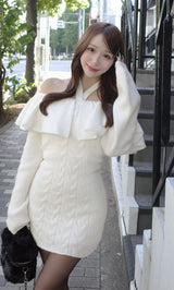 モデル：156cm（着用サイズ：FREE　着用カラー：IVO）