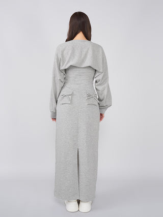 モデル：156cm（着用サイズ：FREE　着用カラー：GRY）