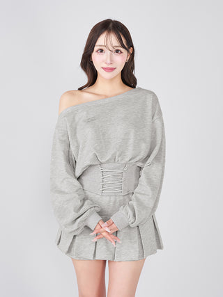モデル：156cm（着用サイズ：FREE　着用カラー：GRY）