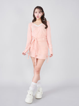 モデル：156cm（着用サイズ：FREE　着用カラー：PNK）