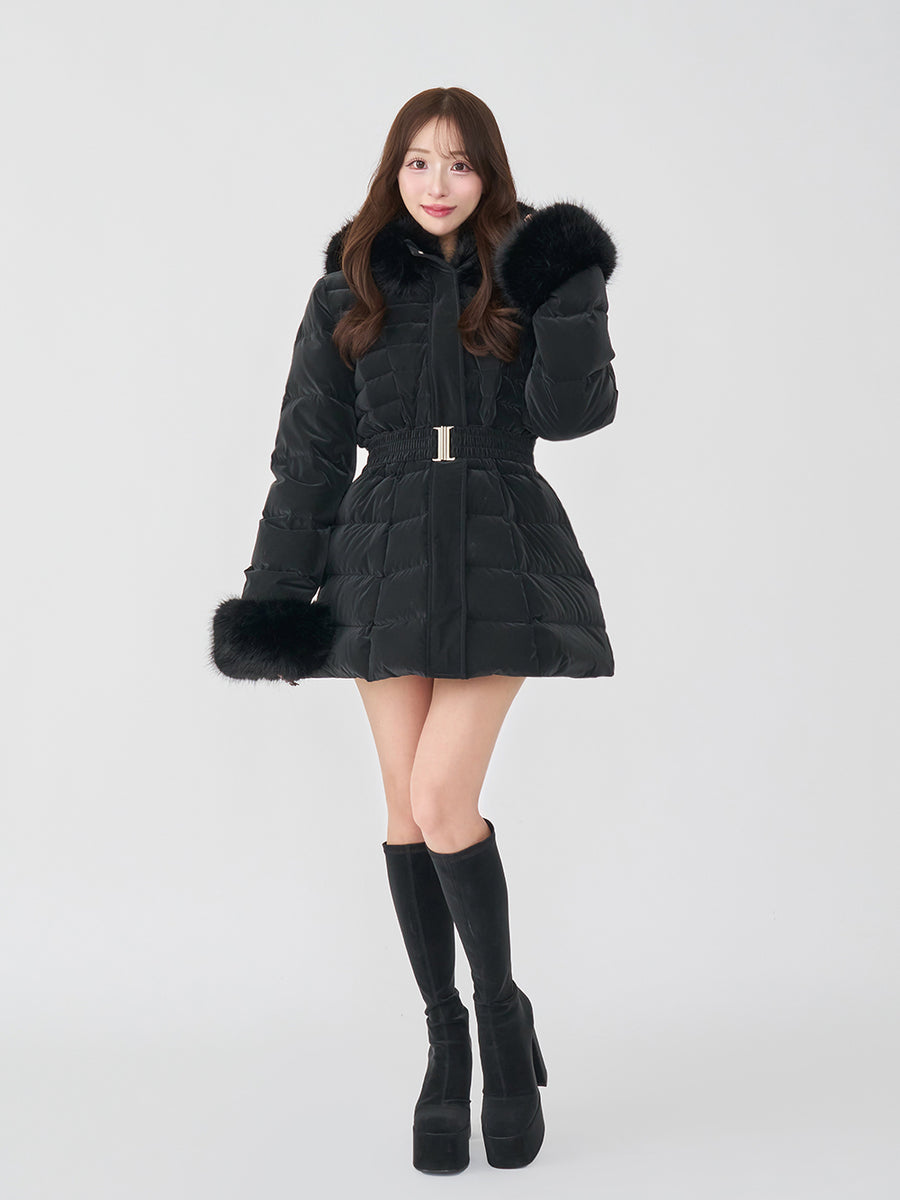 モデル：156cm（着用サイズ：S　着用カラー：BLK）