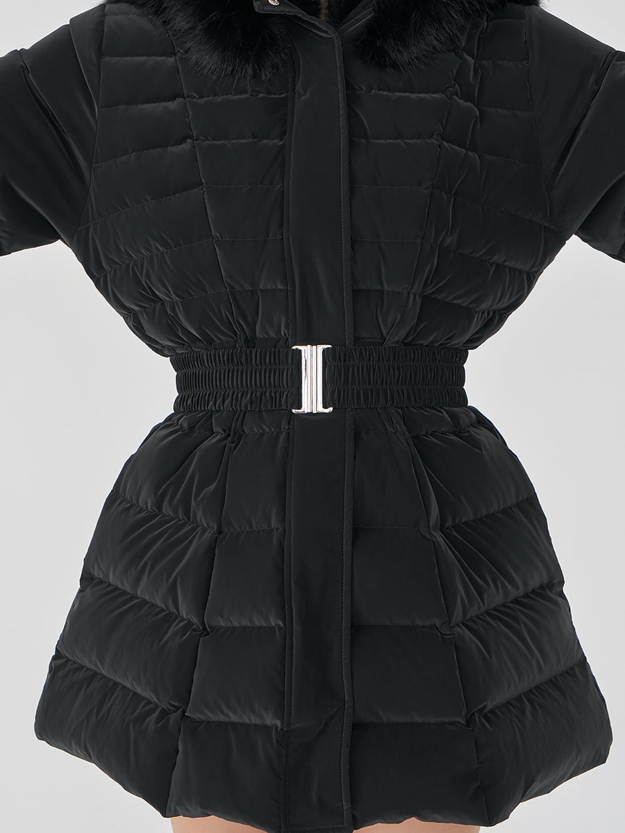 モデル：156cm（着用サイズ：S　着用カラー：BLK）