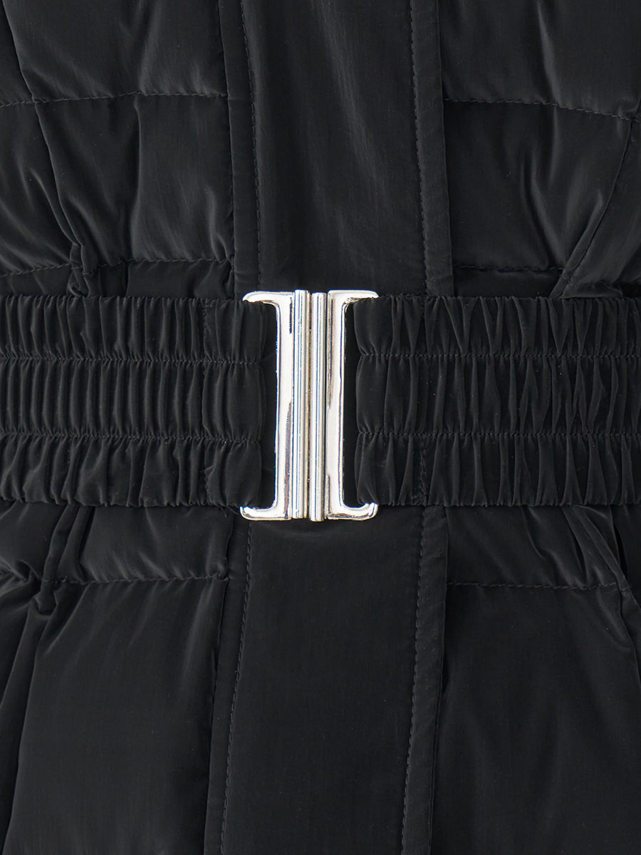 モデル：156cm（着用サイズ：S　着用カラー：BLK）