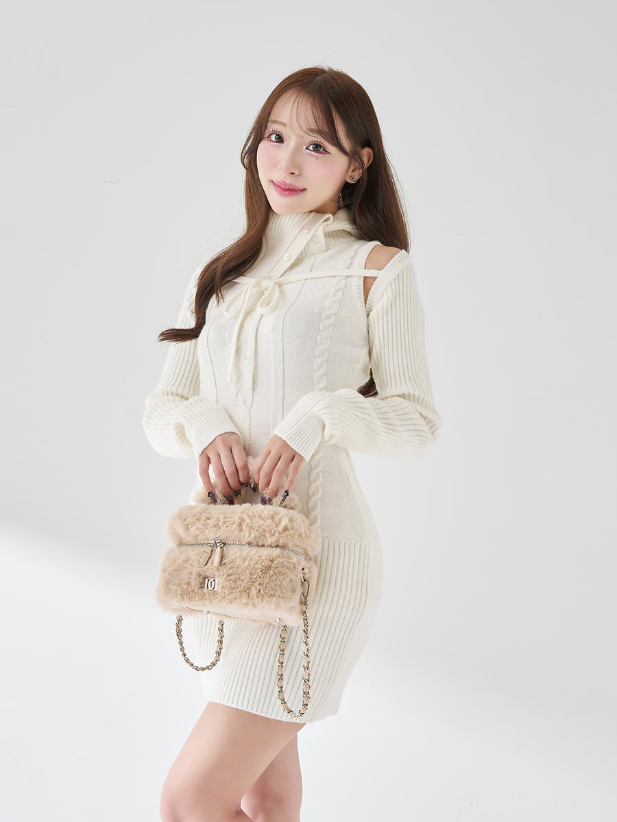 モデル：156cm（着用サイズ：FREE　着用カラー：IVO）