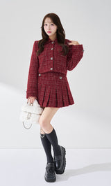 モデル：156cm（着用サイズ：S　着用カラー：BRD）