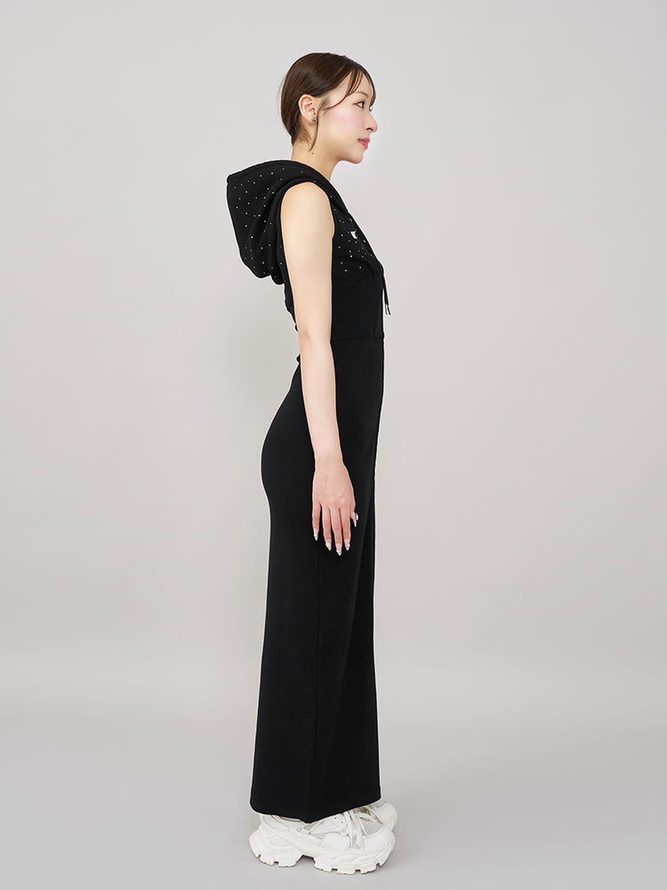 ダーリッチ　シャイニースウェットロングワンピース　BLACK フリー ツイストマーメイドロングワンピース – Darich (ダーリッチ)