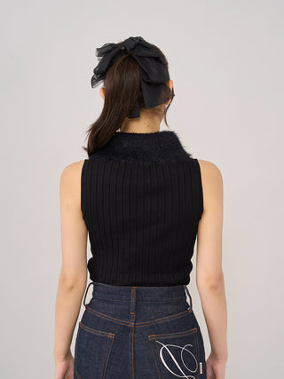 モデル：156cm（着用サイズ：FREE　着用カラー：BLK）