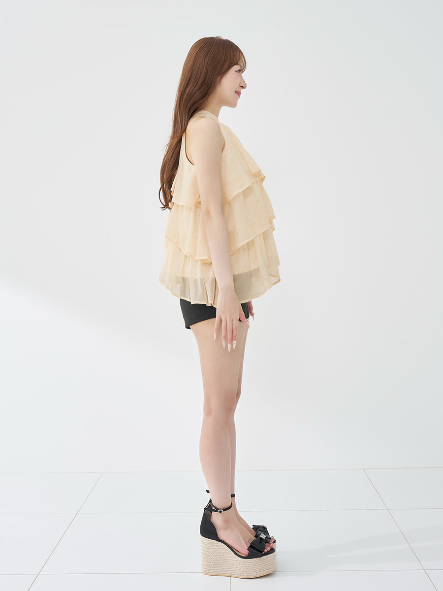 モデル：156cm（着用サイズ：FREE　着用カラー：IVO）