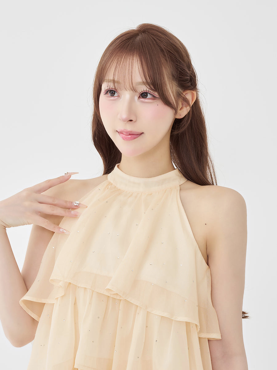 モデル：156cm（着用サイズ：FREE　着用カラー：IVO）