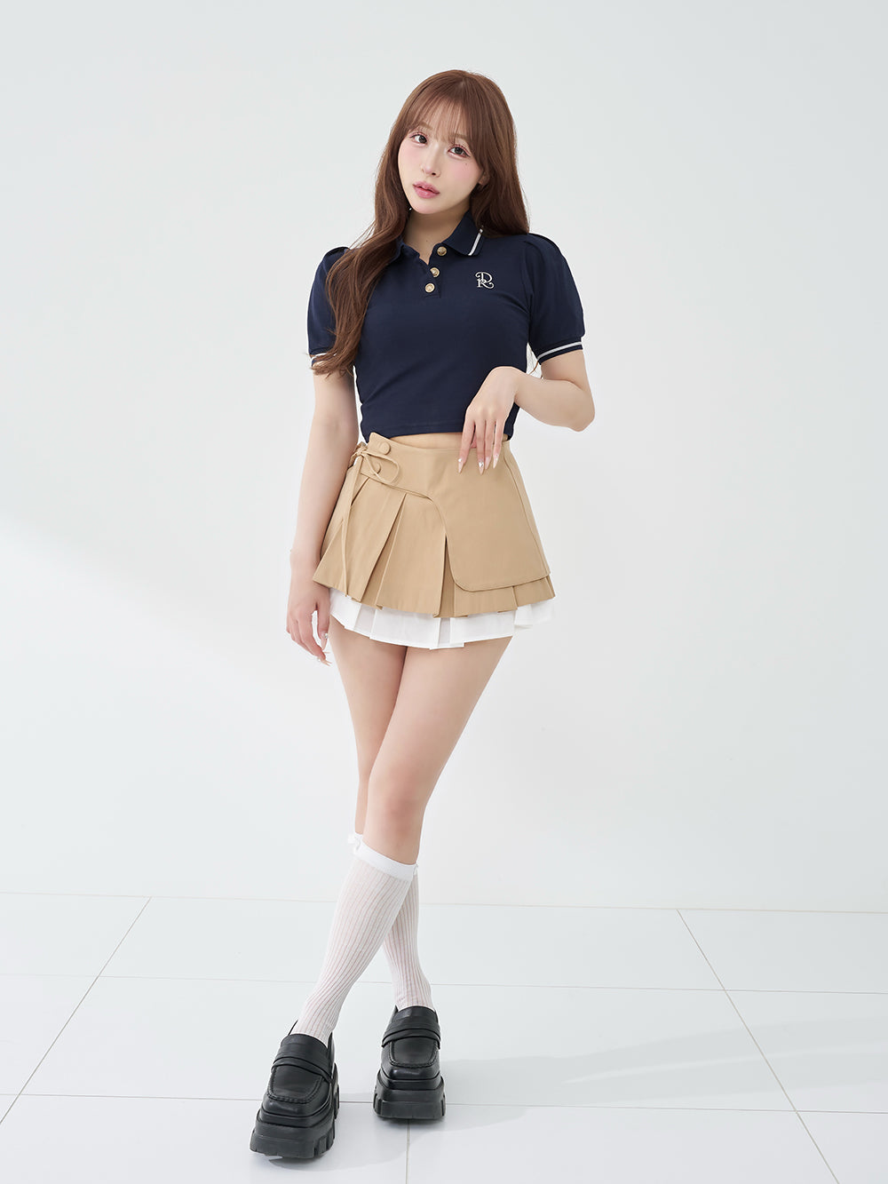 モデル：156cm（着用サイズ：FREE　着用カラー：NVY）