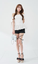 モデル：156cm（着用サイズ：FREE　着用カラー：WHT）