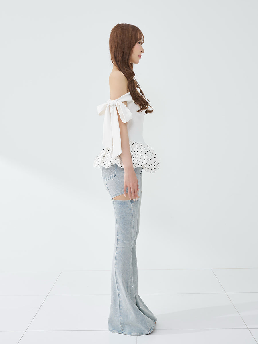 モデル：156cm（着用サイズ：FREE　着用カラー：WHT）